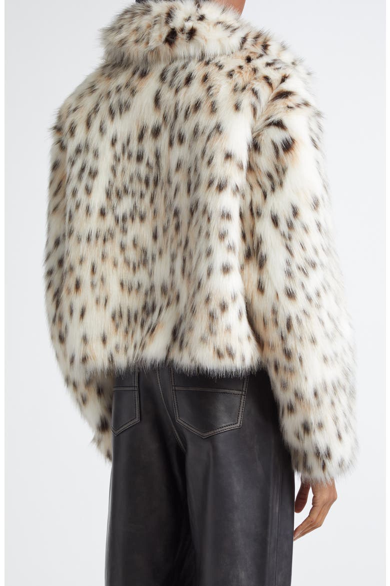 Samara Leopard Faux Fur Jacket, Alternate, color, LEO