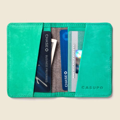 Casupo Compact Bifold With Rfid Protection In Green