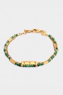 Katie Loxton Birthstone Bracelet 'May' in Green Agate