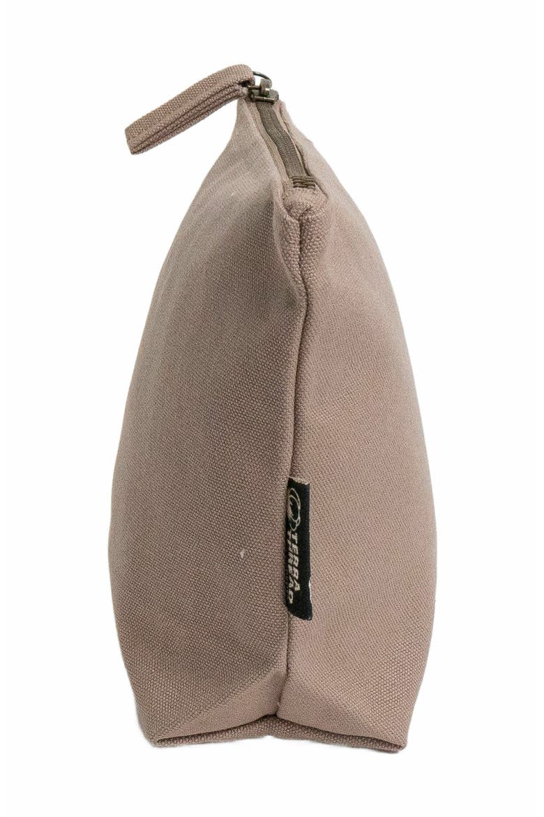 Organic Cotton Makeup Bag, Alternate, color, Sand Dune