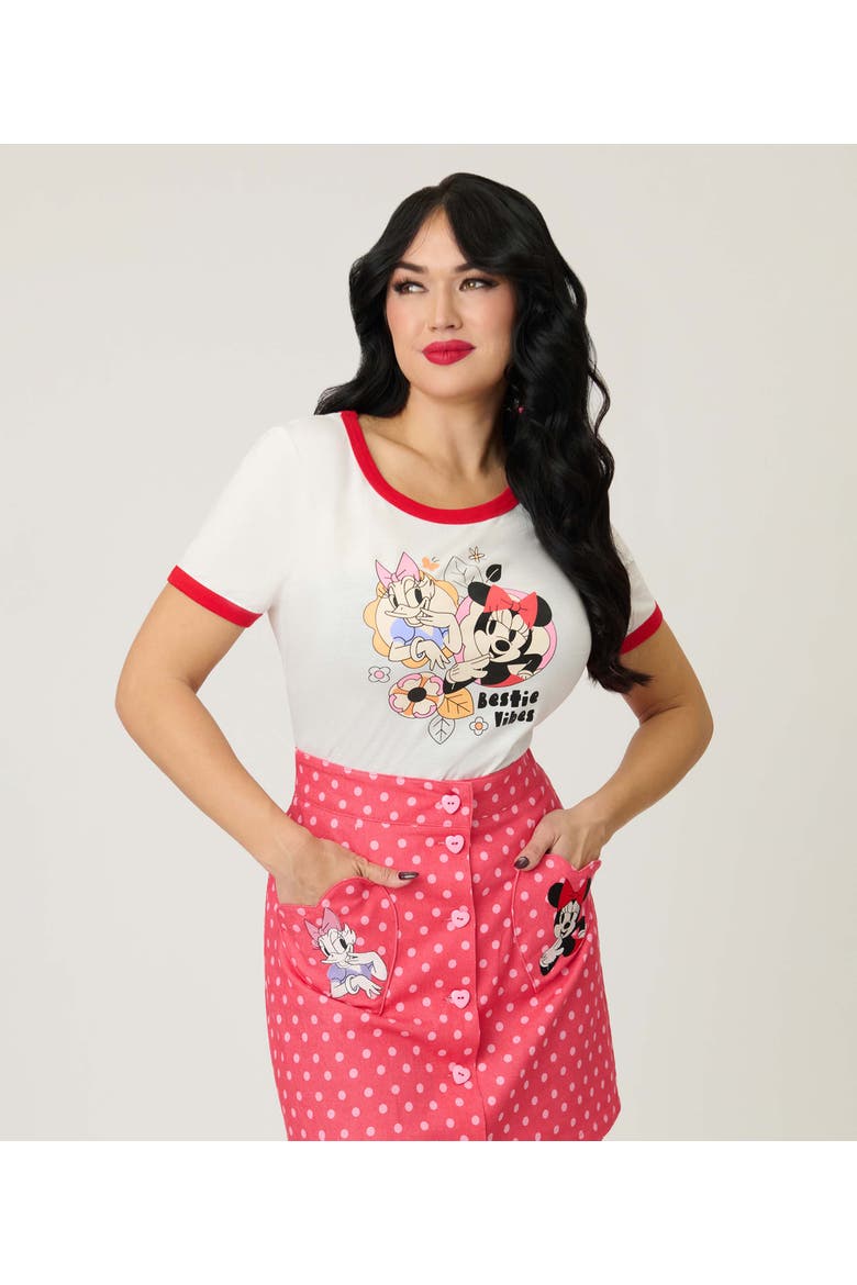 Ringer Graphic Tee, Main, color, White & Red Trim