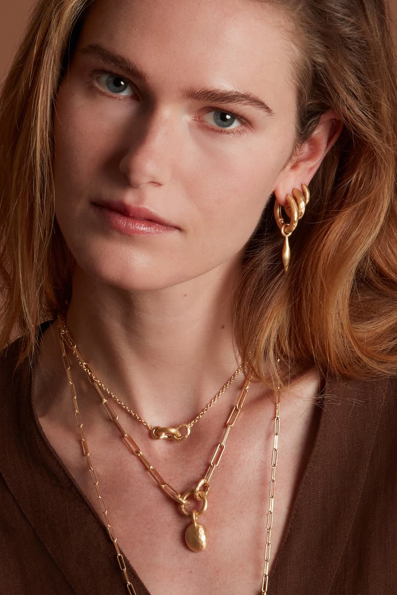 Voyage Necklace Clip Chain. Handmade in Italy, Alternate, color, 18k Gold Plated