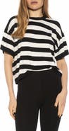 Alexia Admor Remy Stripe Short Sleeve Top