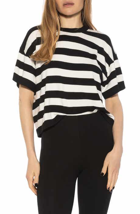 Alexia Admor Remy Stripe Short Sleeve Top