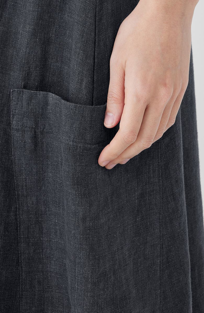 Eileen Fisher Organic Linen Cargo Skirt, Alternate, color, 