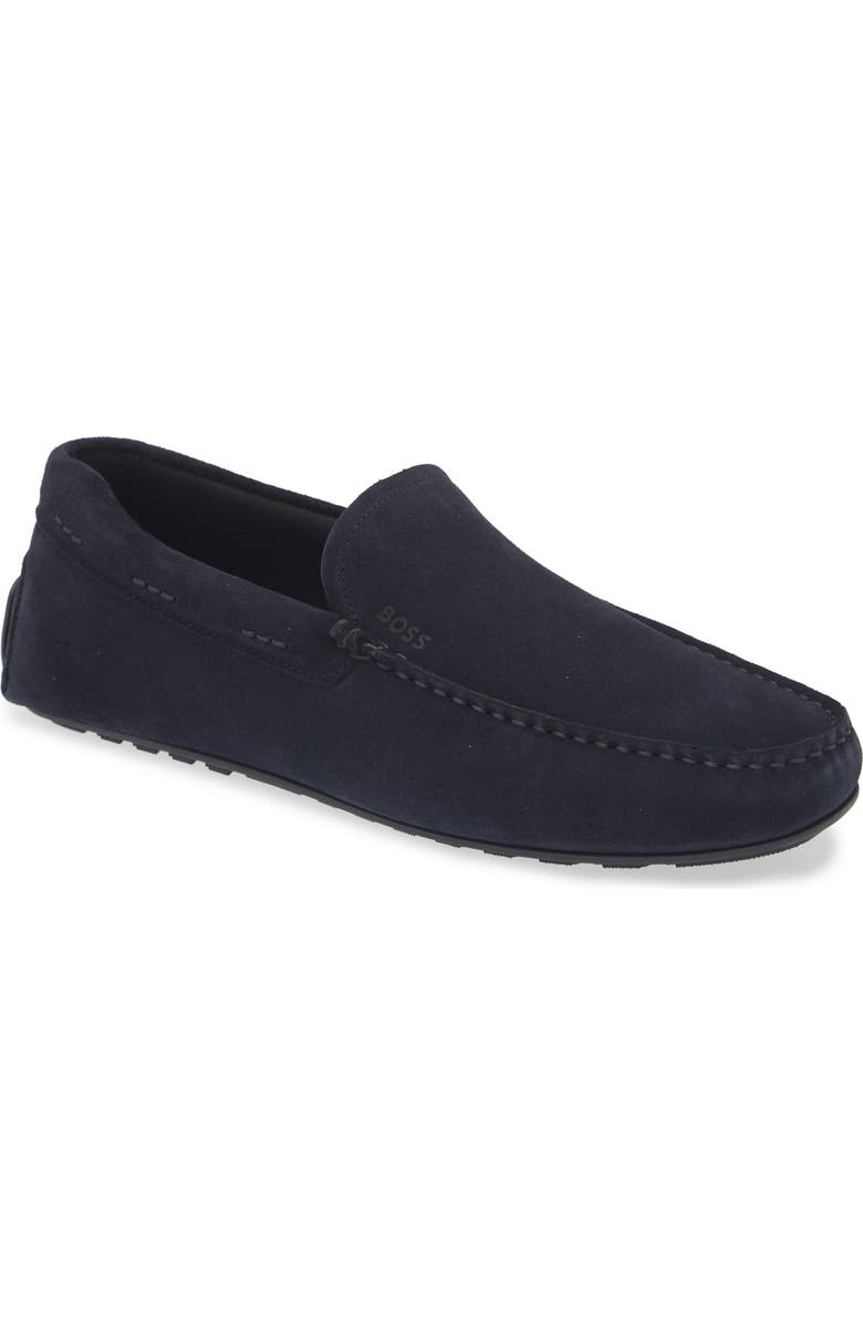 BOSS Noel Driving Shoe, Main, color, Dark Blue