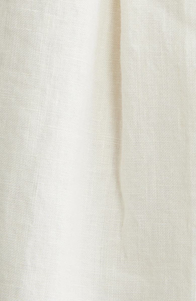 Madewell Vertical Stripe Linen Blend Button-Up Shirt, Alternate, color, Bold Placement Stripe Black