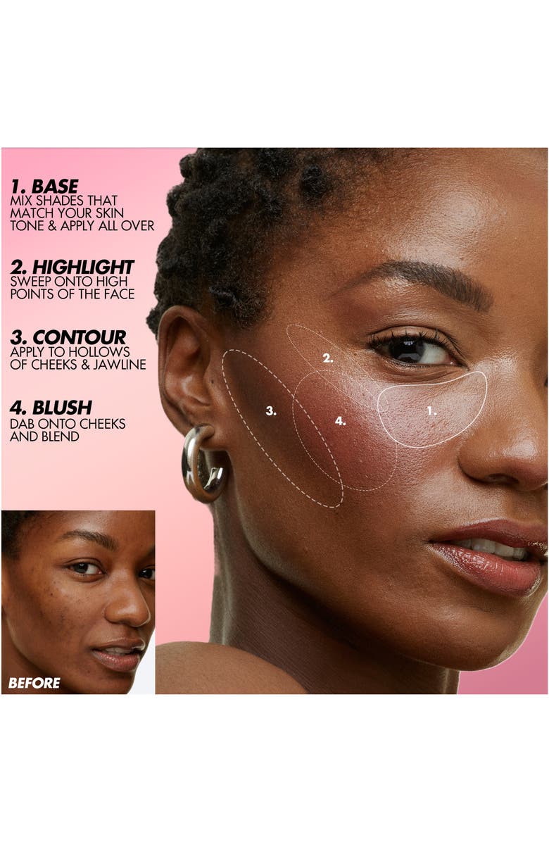 Make Up For Ever HD Skin Face Essentials Longwear Full Face Cream Palette, Alternate, color, Harmony 1 Light To Medium