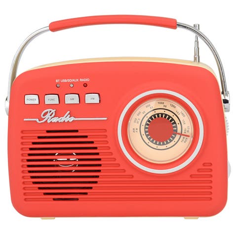 Portable Rechargeable Bluetooth Retro Speaker