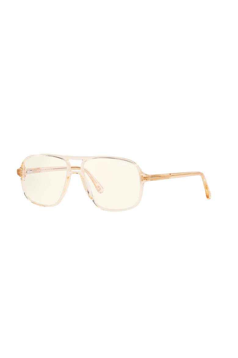 56mm Square optical glasses, Main, color, Brown