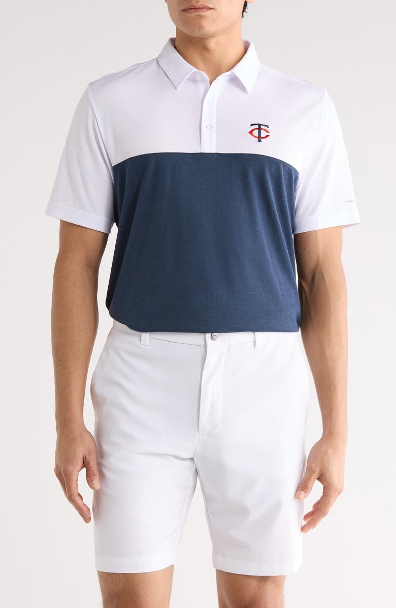 TravisMathew Minnesota Twins Home Run Leader Polo, Main, color, 