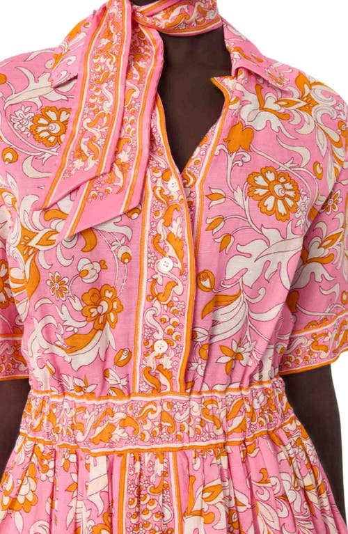 MAJE MAJE MINI FLOWING PATTERNED DRESS 