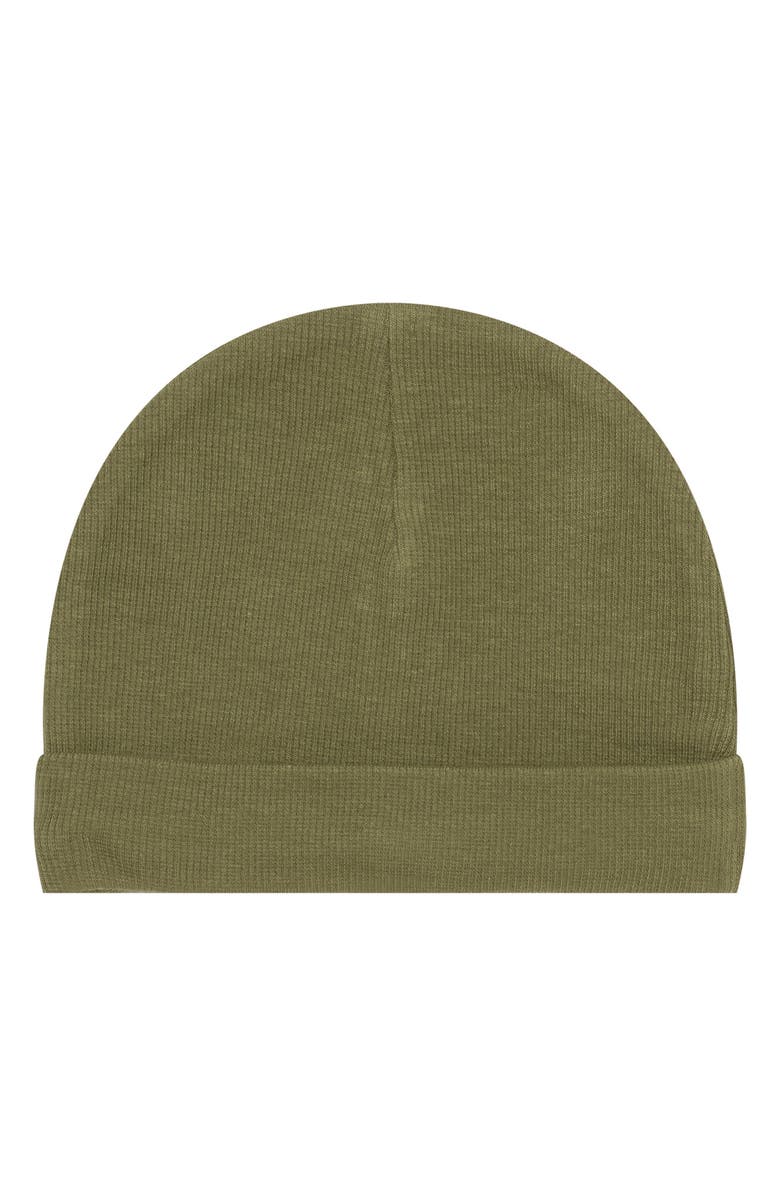 PL Baby by Petit Lem T-Shirt, Joggers, Puffer Vest & Beanie Set, Alternate, color, Blue Stripes