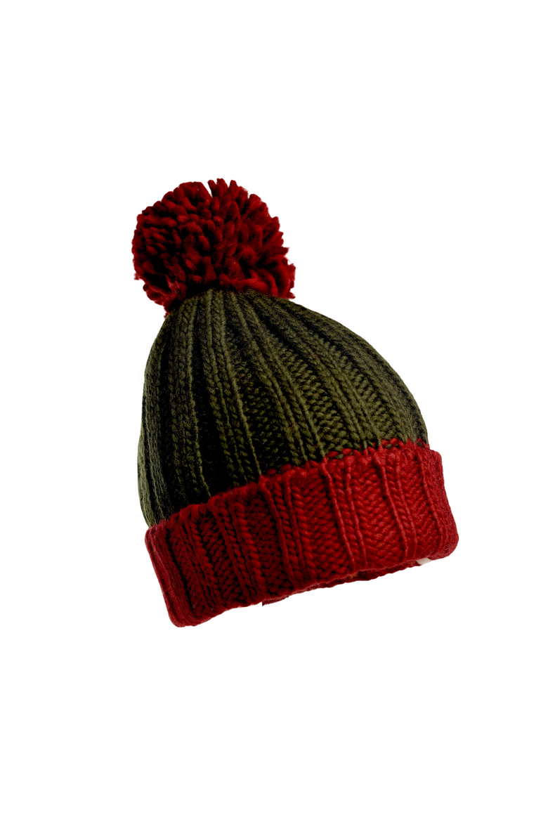 Cherry Pom Hat, Alternate, color, Charcoal/Pink Quartz