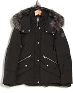 Andrew Marc Essential Water Resistant Down Puffer Faux Fur Hooded Jacket