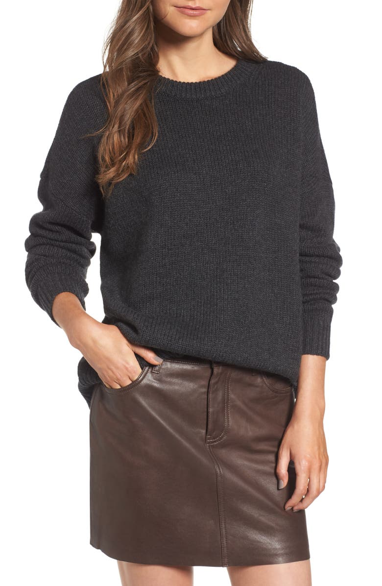 Treasure & Bond x Something Navy Crewneck Sweater, Main, color,