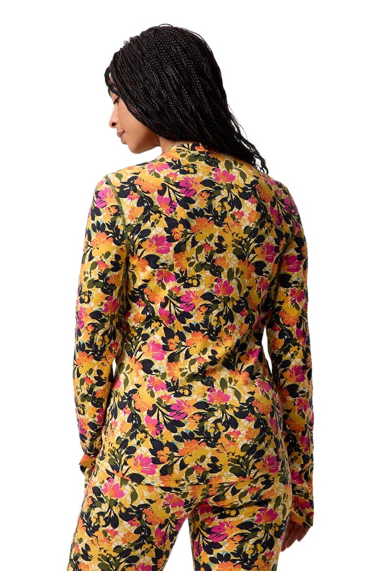 Cedars Rws Merino Mid-Wt Baselayer Crew Top - Women's, Alternate, color, Wild Floral Print