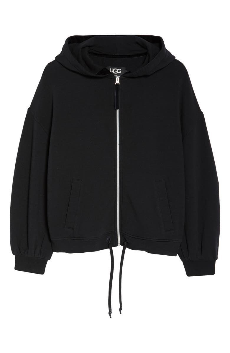 UGG<sup>®</sup> Abbi Half Moon Zip Hoodie, Alternate, color,