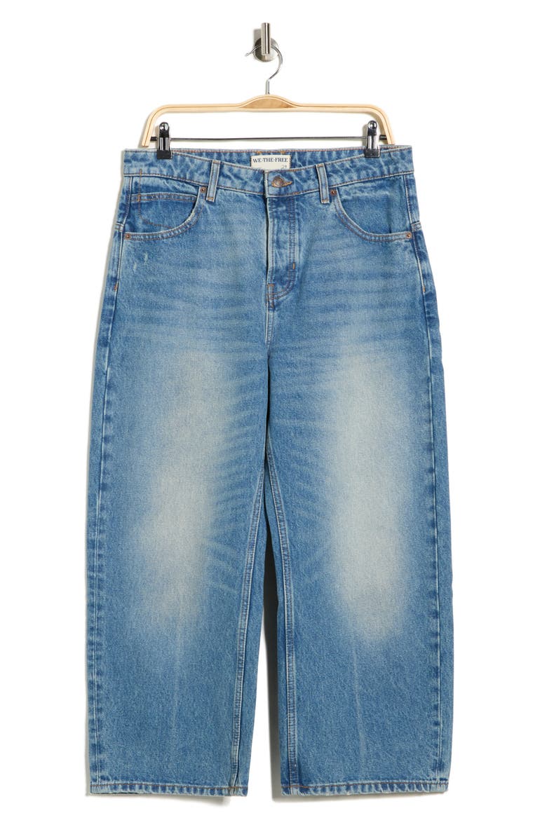 Deep Trance Wide Leg Boyfriend Jeans, Main, color, INDIGO BLUE