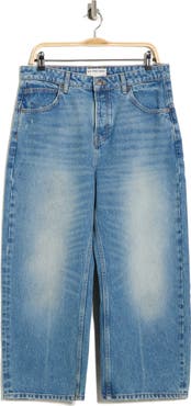 Free People Deep Trance Wide Leg Boyfriend Jeans