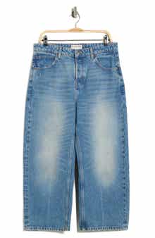Free People Deep Trance Wide Leg Boyfriend Jeans