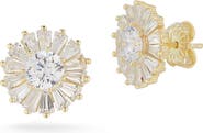 SPHERA MILANO Cubic Zirconia Floral Cluster Stud Earrings