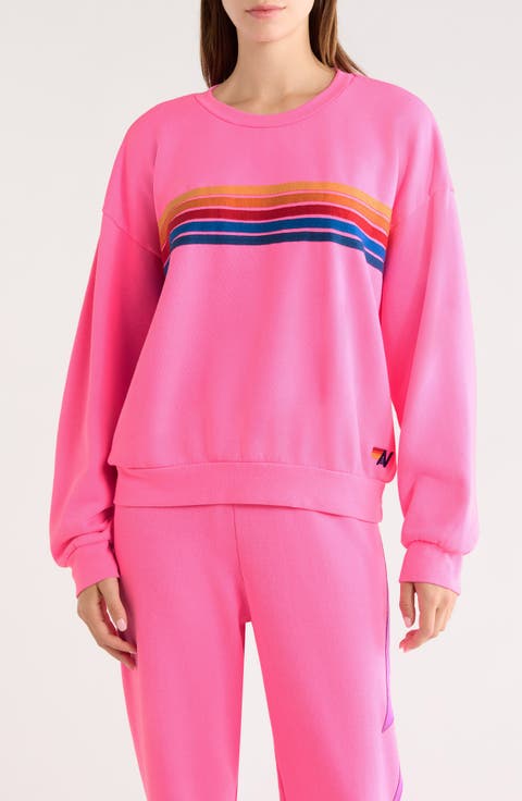 5-Stripe Crewneck Sweatshirt
