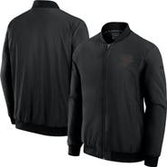 FANATICS Men's Fanatics Black Pittsburgh Penguins Authentic Pro Road Lightweight Full-Zip Bomber Jacket