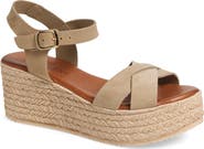 Cordani Bazil Espadrille Ankle Strap Platform Wedge Sandal