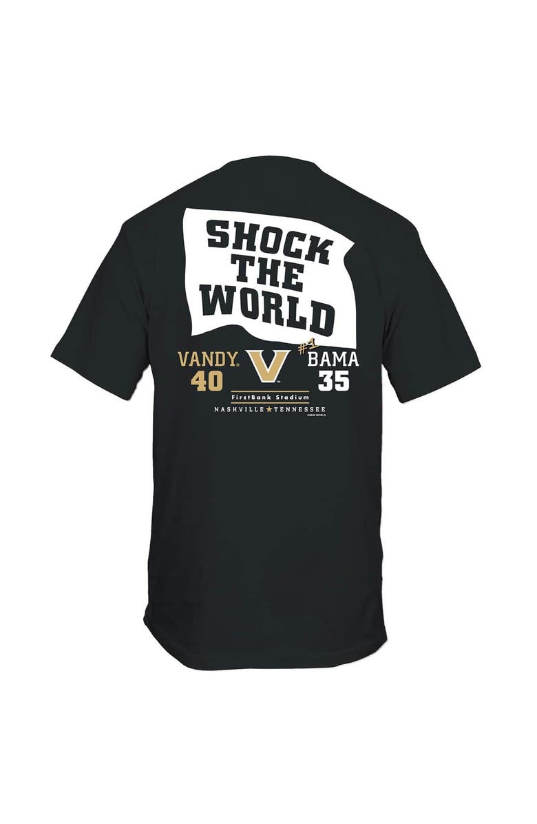 NEW WORLD GRAPHICS Men's Black Vanderbilt Commodores Down Goes #1 T-Shirt, Alternate, color, Black