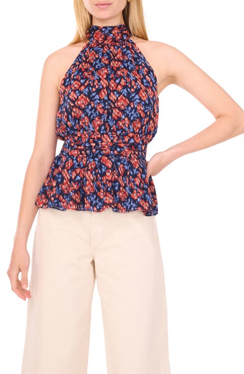 Sleeveless Print Top
