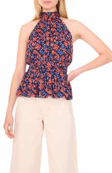 1.STATE Sleeveless Print Top