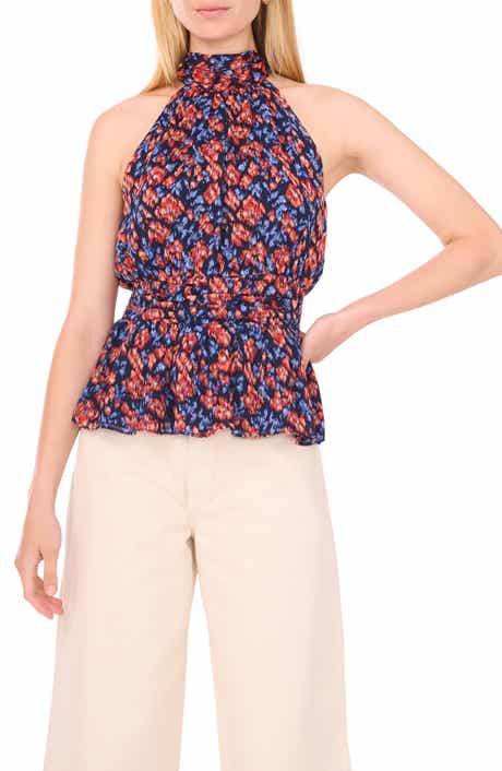 1.STATE Sleeveless Print Top