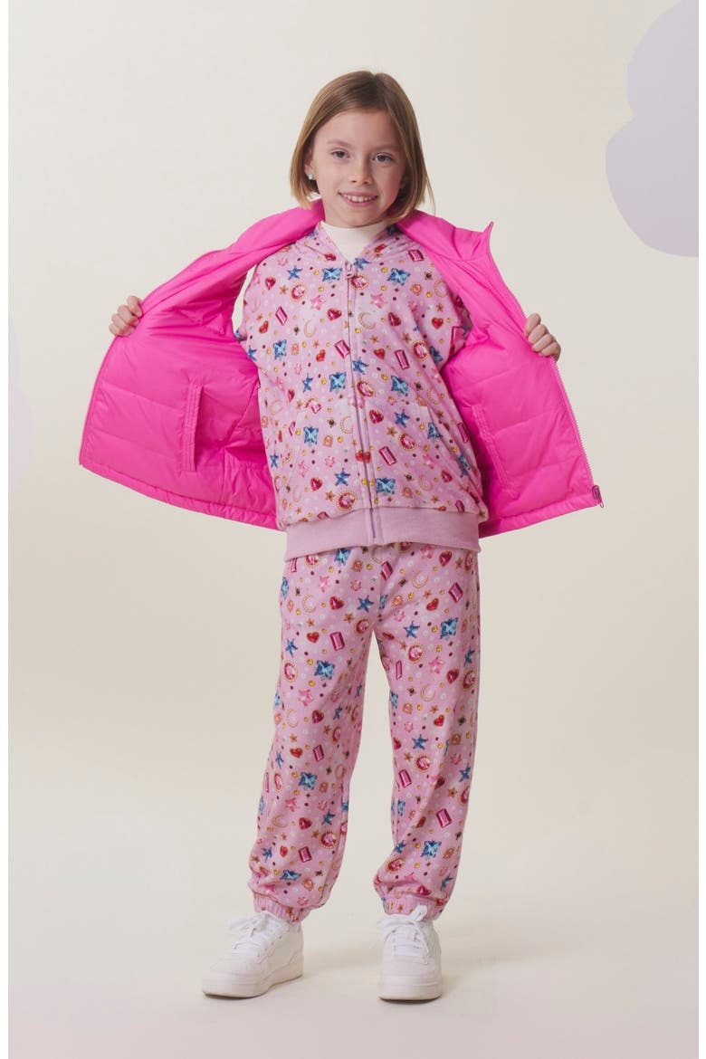 Kids' Soft Fleece Joggers, Alternate, color, GEMS AND PEARLS