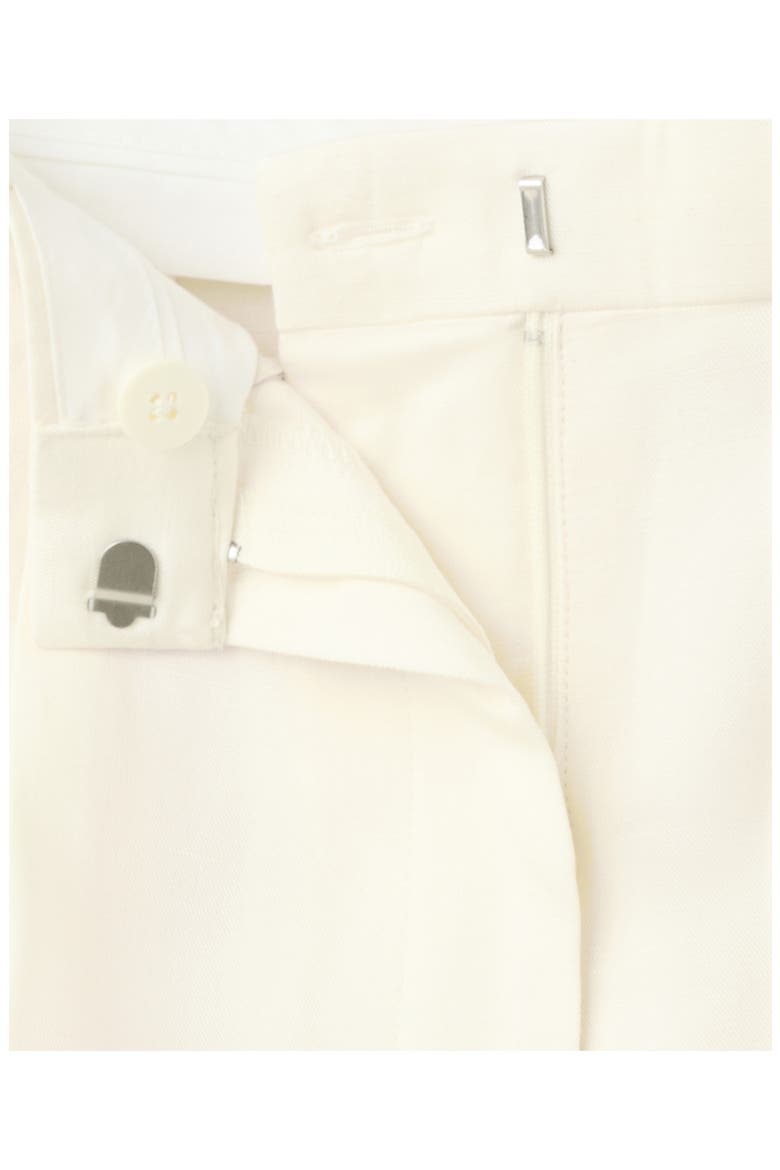 Straight Linen Blend Bermuda Shorts, Alternate, color, OFF WHITE