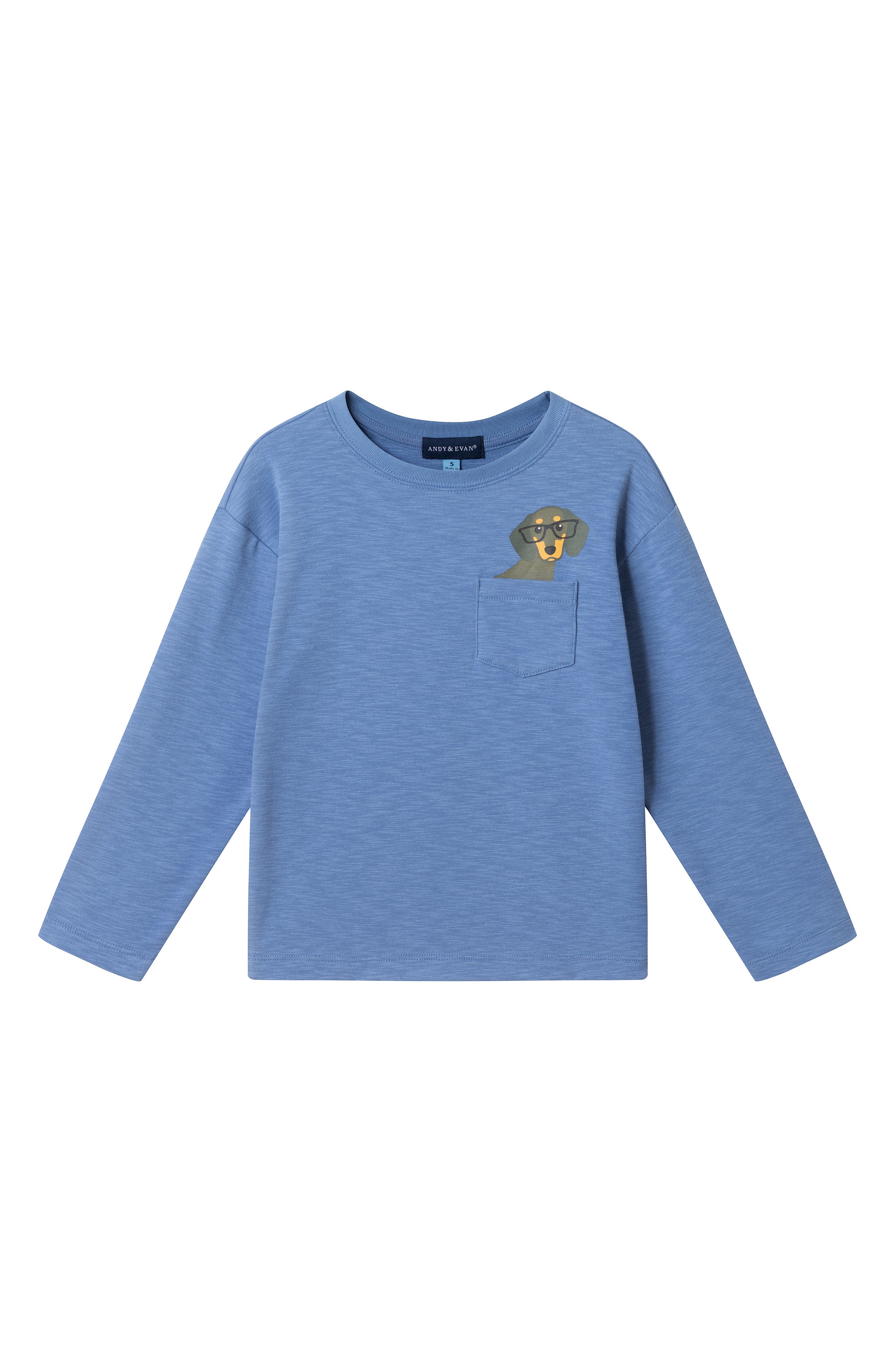 Kids' Dog Pocket Long Sleeve T-Shirt