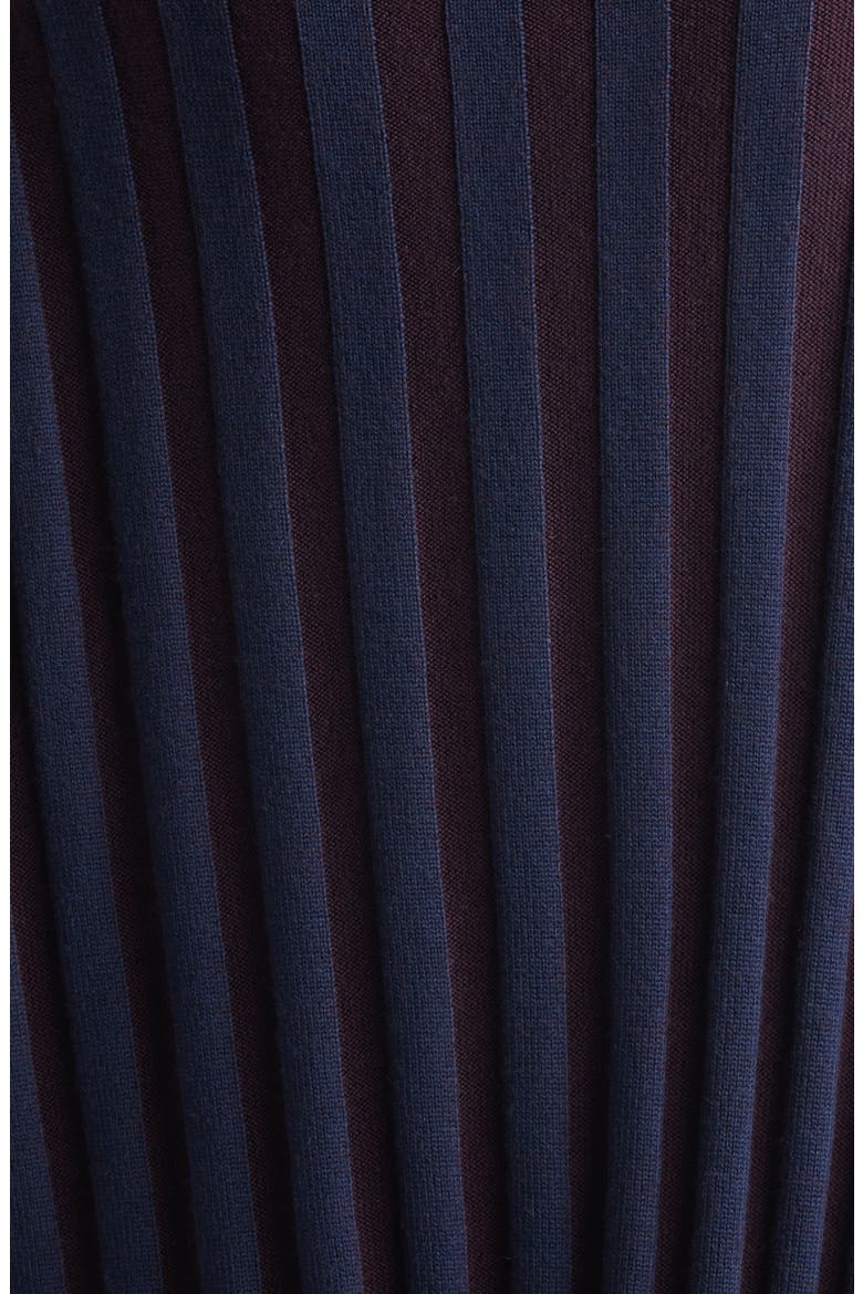 Keyboard Stripe Merino Wool Sweater, Alternate, color, PORT