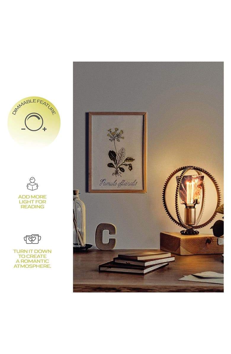 Next Glow Decorative Light bulb Eq 20W, ICE Style Decorative Light Bulbs Shaped E26 55 Lumen, Alternate, color, Grey