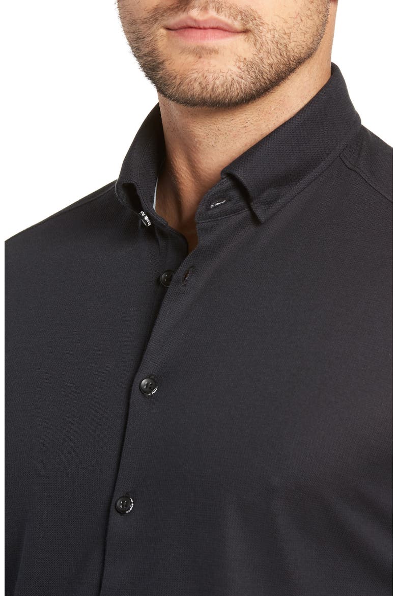Regular Fit Knit Shirt, Alternate, color, BLACK