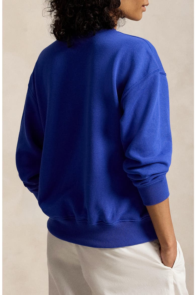 Polo Bear Lightweight Fleece Graphic Sweatshirt, Alternate, color, GALA BLUE