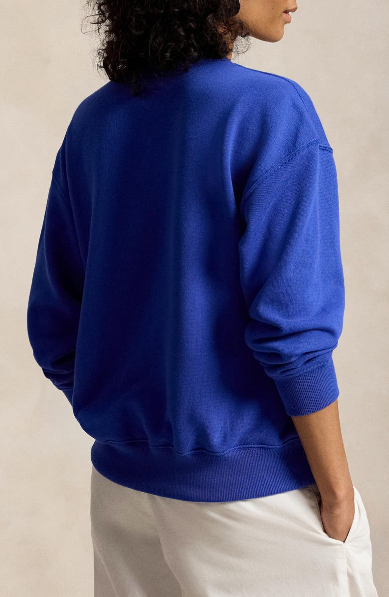 Polo Ralph Lauren Polo Bear Lightweight Fleece Graphic Sweatshirt, Alternate, color, Gala Blue