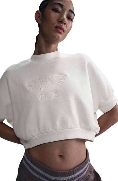 Nike Logo Short Sleeve High-low Sweatshirt