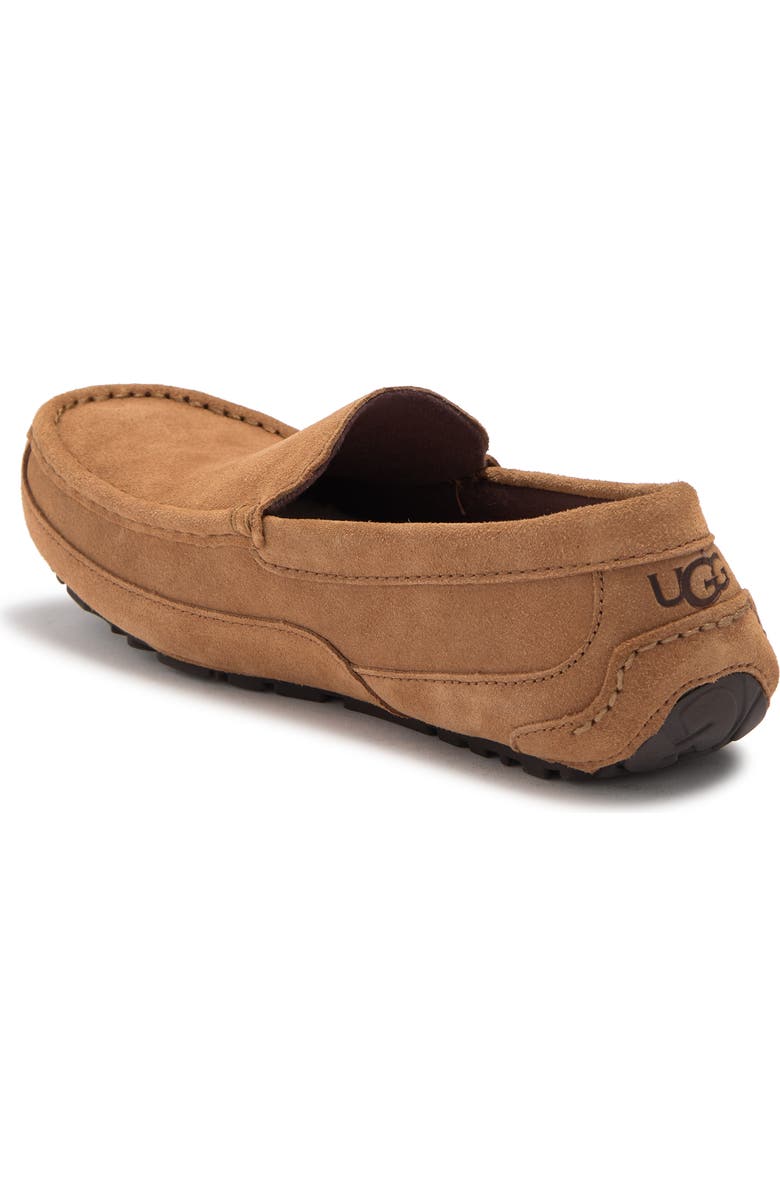UGG<sup>®</sup> Alder Faux Shearling Lined Suede Slipper, Alternate, color, Chestnut