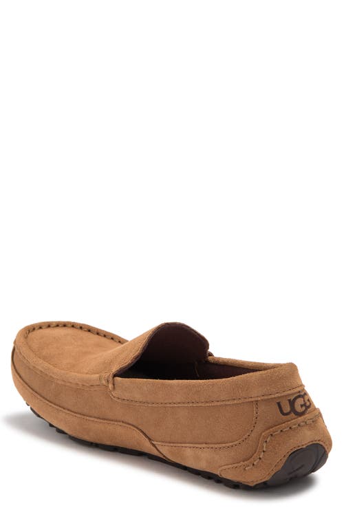 Ugg Alder Faux Shearling Lined Suede Slipper In Chestnut