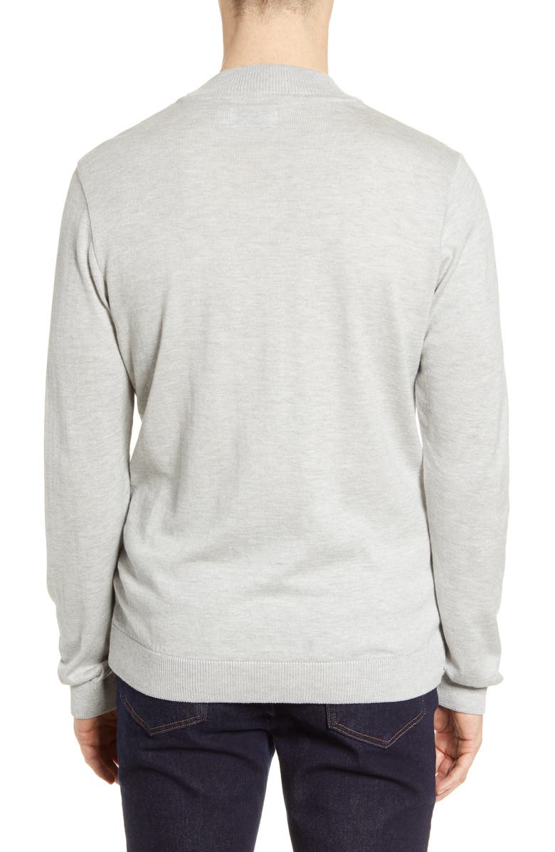 Topman Stripe Mock Neck Sweater, Alternate, color, 