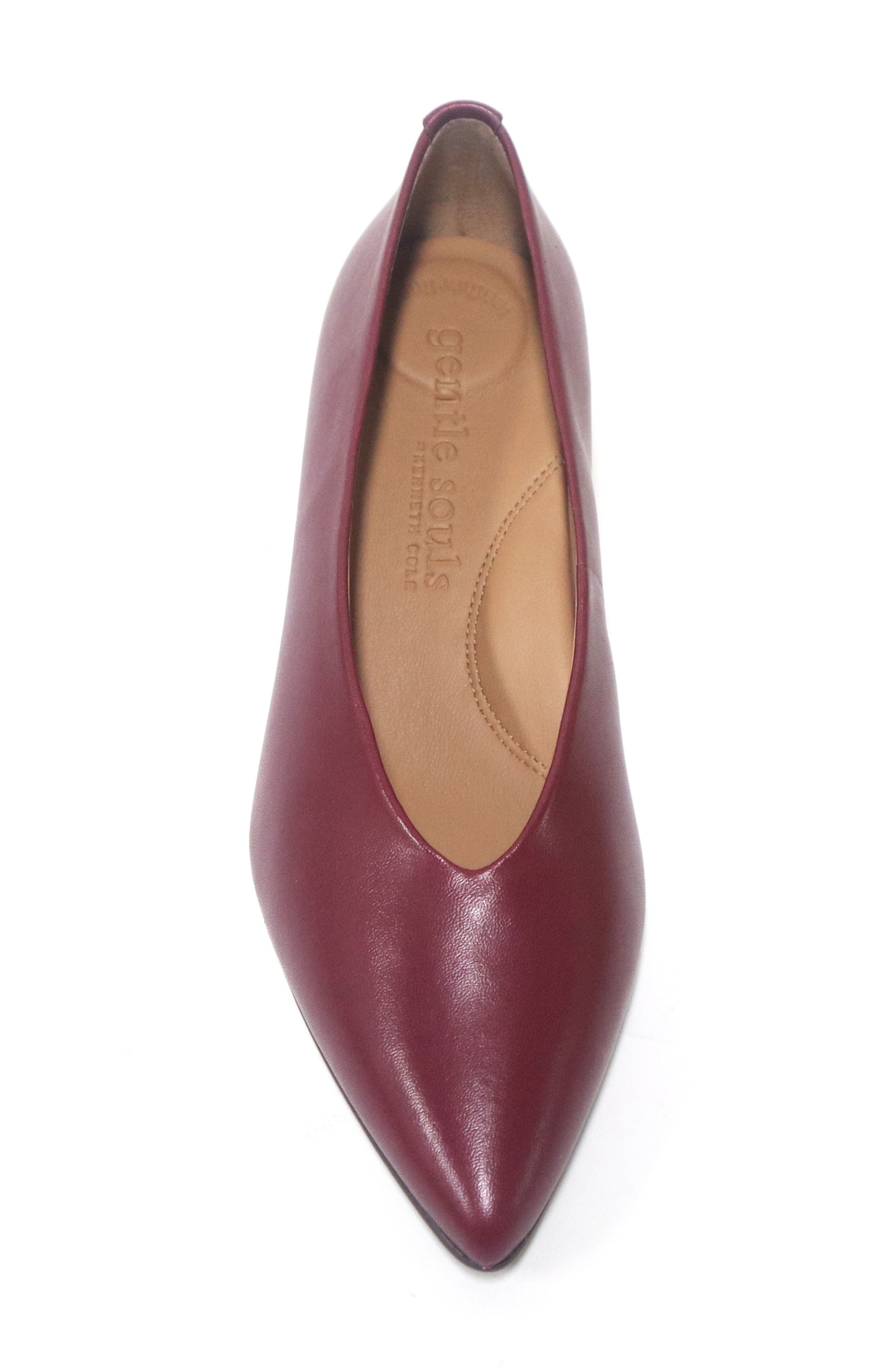 Galleria Pointed Toe Pump, Alternate, color, MAPLE LEATHER