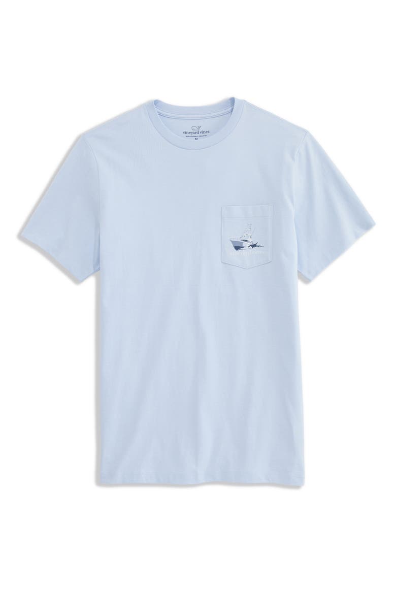 Sportfisher Mahi Scenic Cotton Graphic Pocket T-Shirt, Main, color, ICE WATER