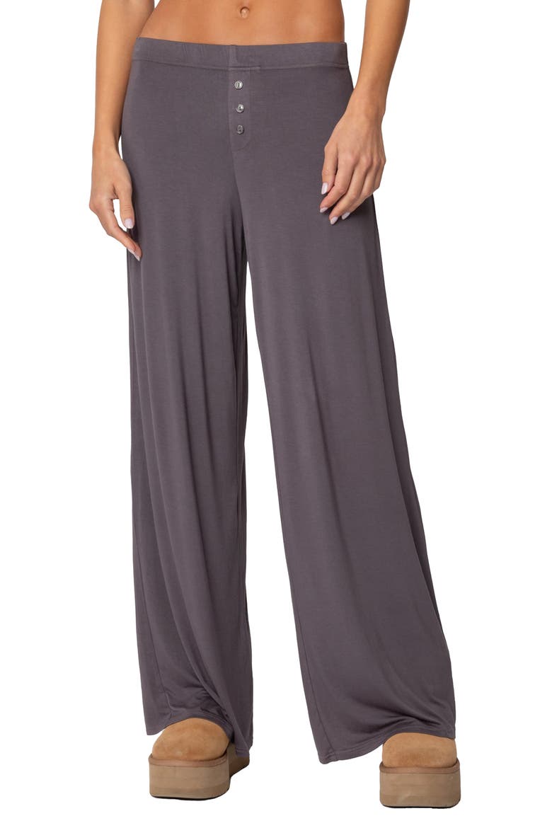 Kait Low Rise Wide Leg Pants, Main, color, GRAY