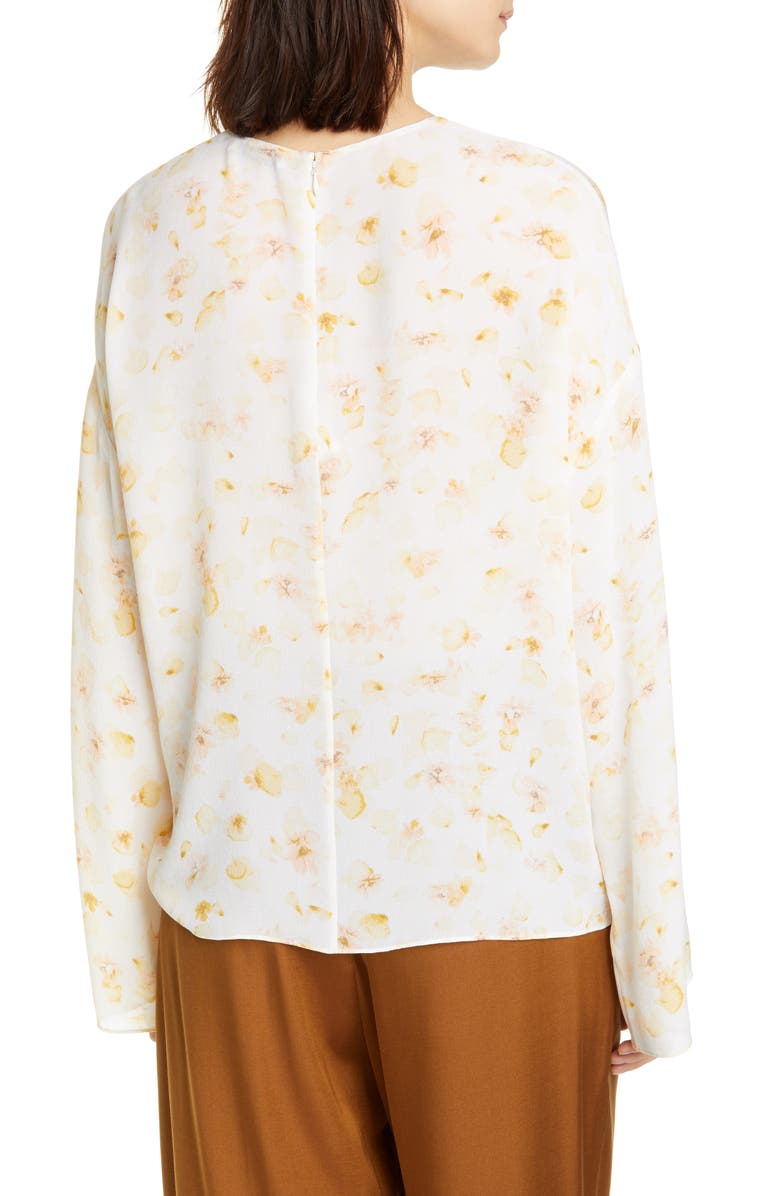 Vince Pressed Petal Long Sleeve Blouse, Alternate, color,