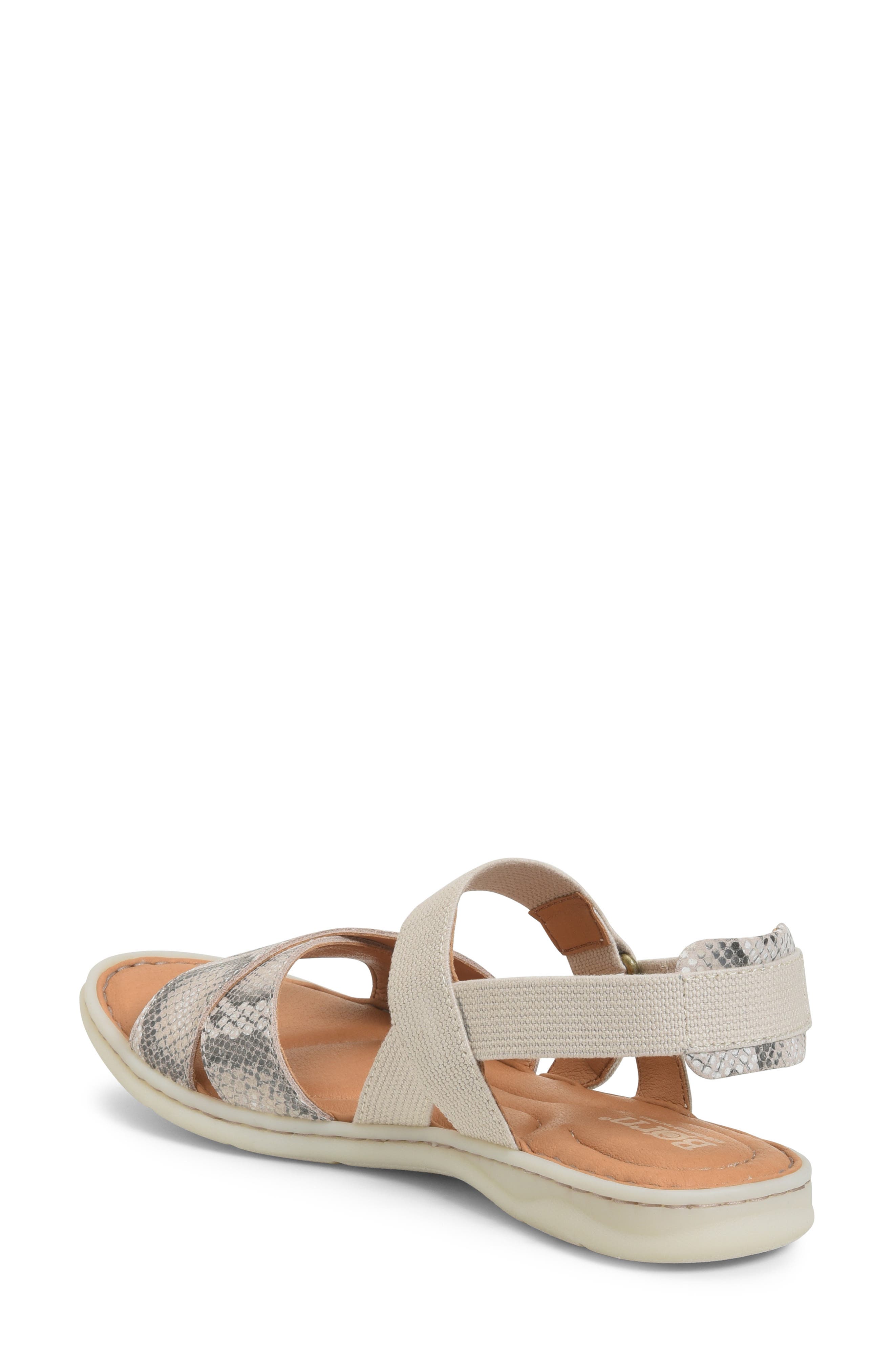 Springs Sandal, Alternate, color, WHITE SNAKE PRINT SUEDE